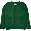 Green Wool Fleece Cardigan