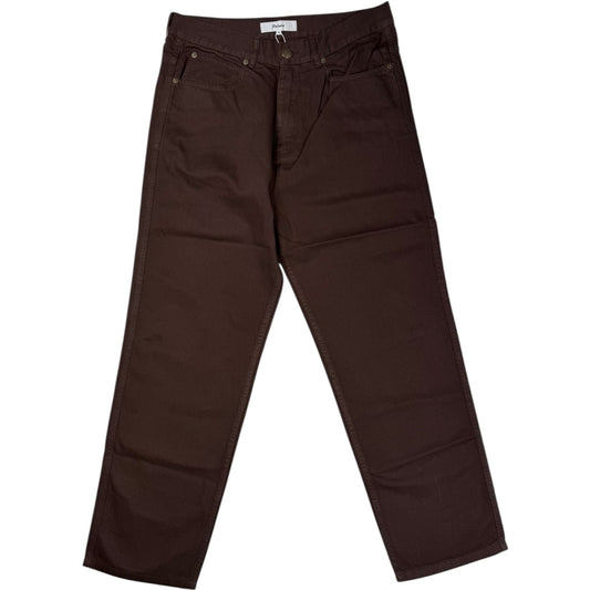 Coarse Trousers Cotton Twill Brown