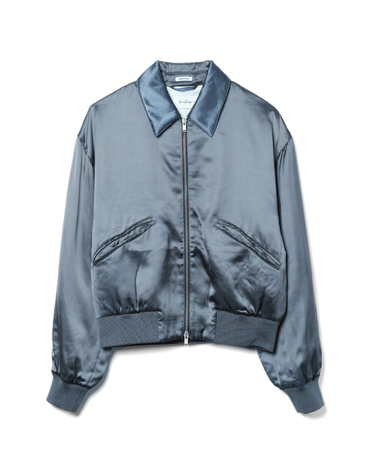 Aces Satin Club Jacket Viscose Gray