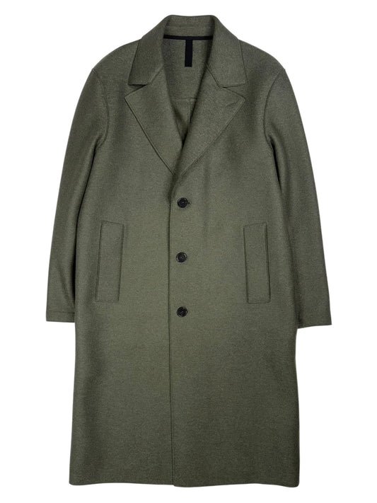 Greatcoat Pressed Wool Hunting Green
