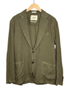 Aaron Garment Dyed Blazer Linen Army