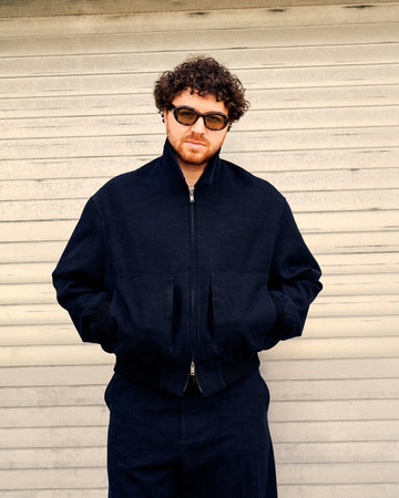 Ares Wool Cotton Slub Ink Jacket
