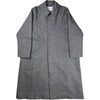 Takeshi Coat Black White Wool Herringbone