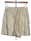 Enzo Drawstring Shorts White Rose