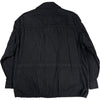 Back Satin Fatigue Jacket Black Cotton