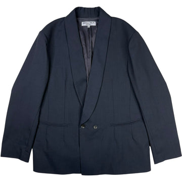 Small Talk Studio x Cueva Collaboration Navy Shawl Collar DB Blazer
