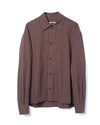 Dennis Shirt Cotton Chocolate Carrot Check