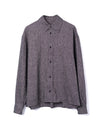 Dennis Shirt Linen Silk Speckled Black