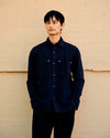 Sandell Cotton-Linen Overshirt Navy
