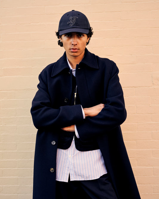 Small Talk Studio x Cueva Collaboration Logo Cap Navy