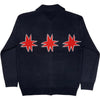 Kiki Zip Knit Long Sleeve Polo Navy