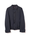 Herringbone Harrington Jacket Polyester Navy