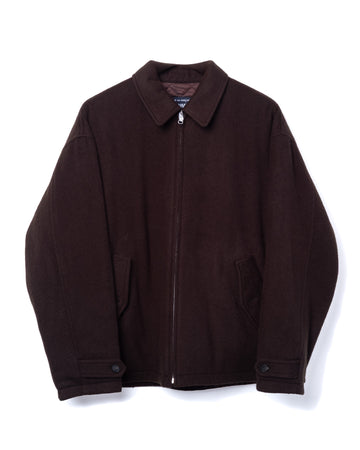 Reversible Quilted Jacket Wool Brown