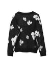 Justus Cardigan Mohair Blend Black Floral