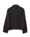 Ares Blouson Wool Blend Brown Stripe