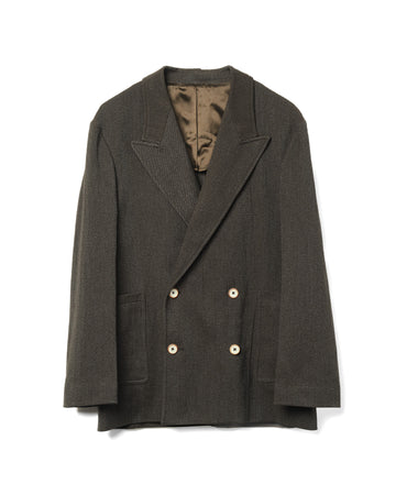 Enea Blazer Cotton Blend Moss Brown
