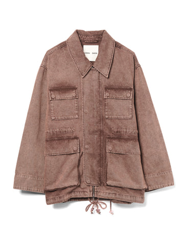 Cyrus Field Jacket Cotton Washed Brown