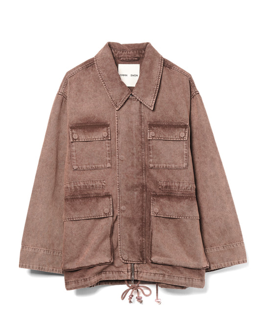 Cyrus Field Jacket Cotton Washed Brown