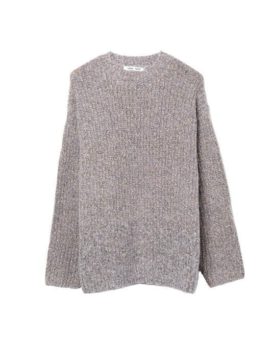 Cooper Sweater Cotton Blend Melange Grey