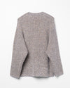 Cooper Sweater Cotton Blend Melange Grey