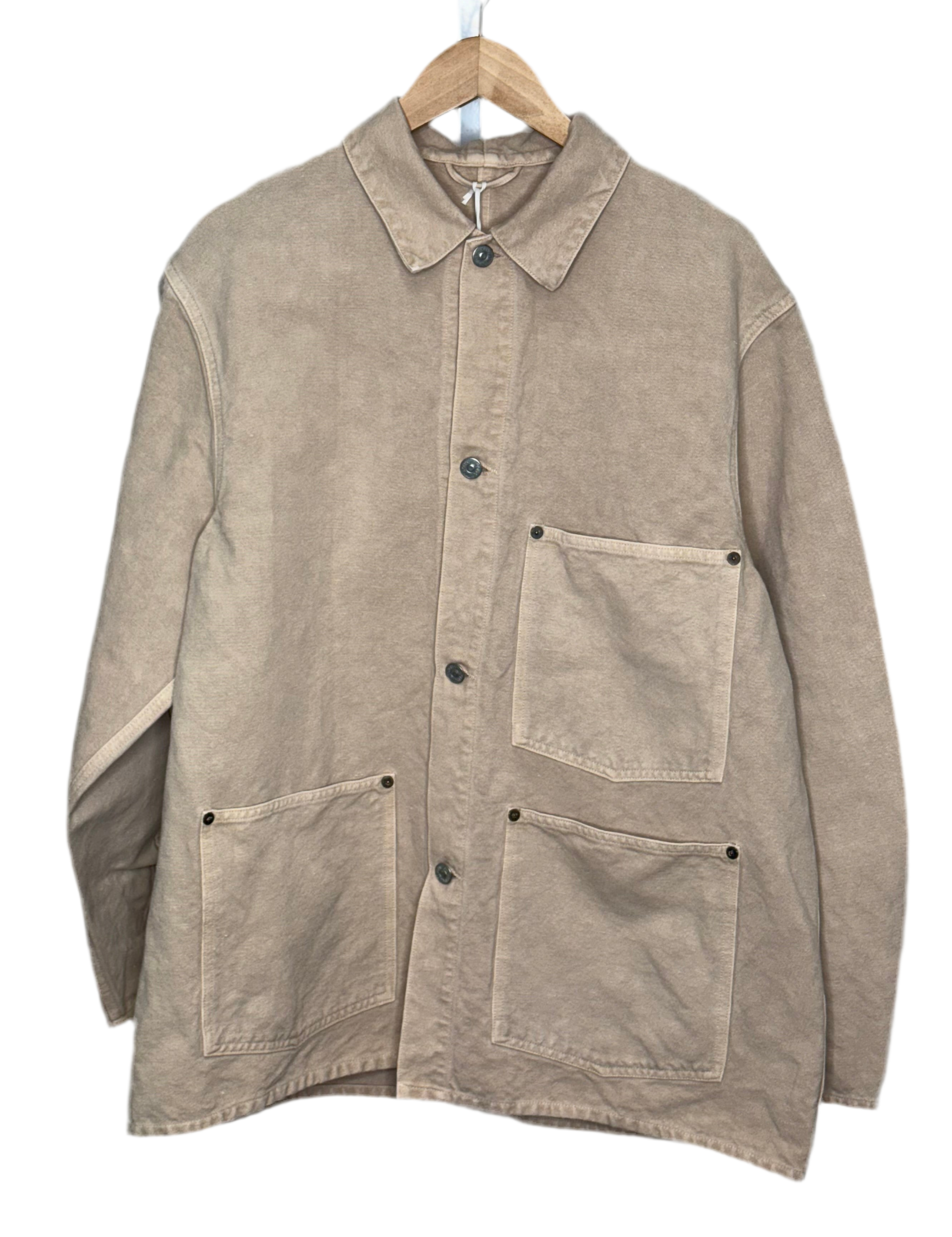 【25SS】Coverall Jacket（SAND PINK） Coverall Jacket Sand Pink Cotton Hemp – Cueva