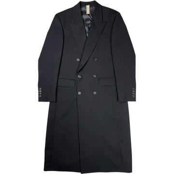 Double Breasted Wool Coat Black