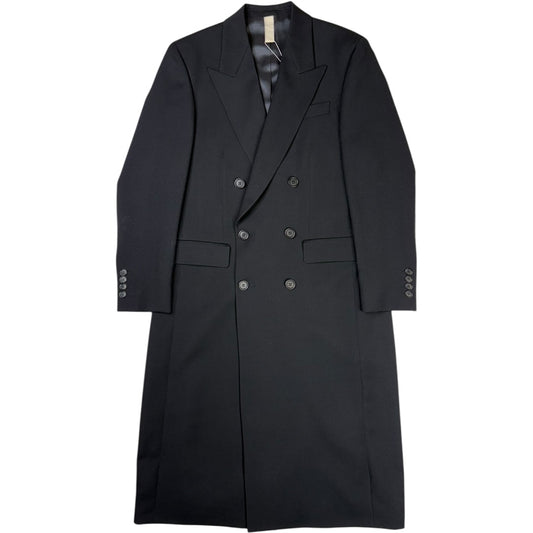 Double Breasted Wool Coat Black