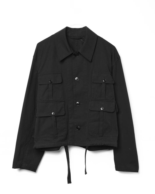 Tivoli Military Jacket Canvas Black