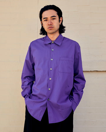 Above Shirt Deep Blue Super Poplin