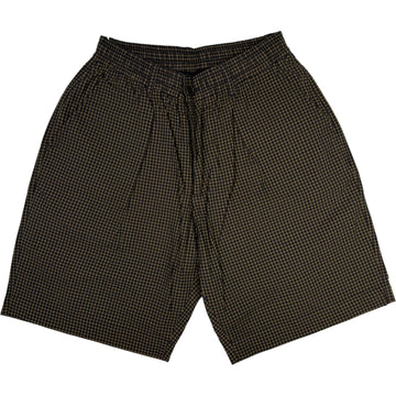 Navy Japanese Seersucker Pleated Track Short