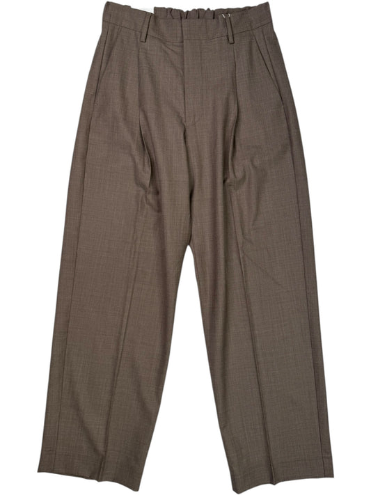 Kay Pant Khaki Melange Wool Polyester Blend