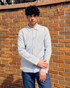 Jonas Overshirt Boiled Wool Powder Blue