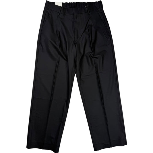 Kay Pant Black Wool Polyester Blend