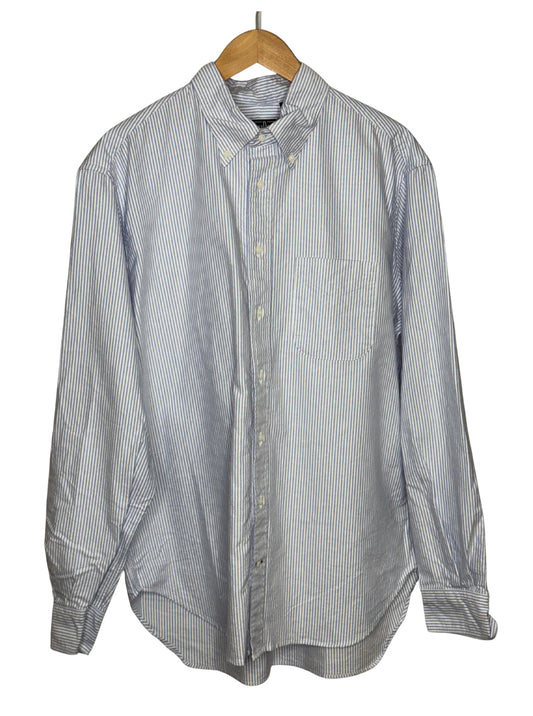 Blue Stripe Oxford Shirt One Pocket