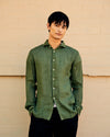 Mercer Linen Shirt Army Green