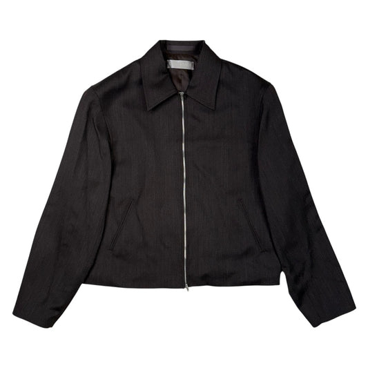 Mini Jacket Havana Brown Chain Wool