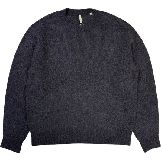 Yak Round Neck Sweater Dirty Navy
