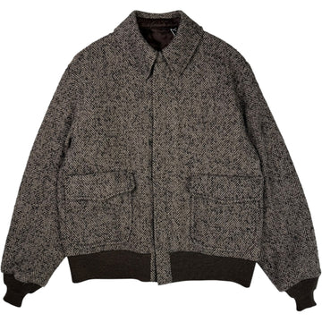Flight Jacket Wool Herringbone