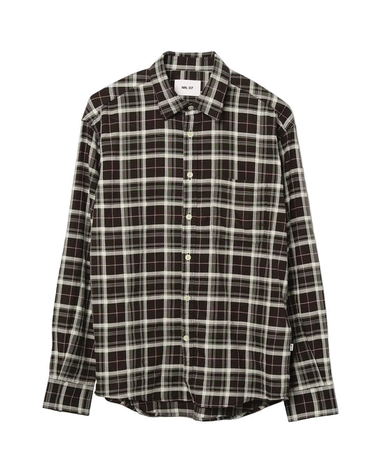 Deon Shirt Cotton Wine Check
