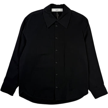 Trino Shirt Black Fine Poplin