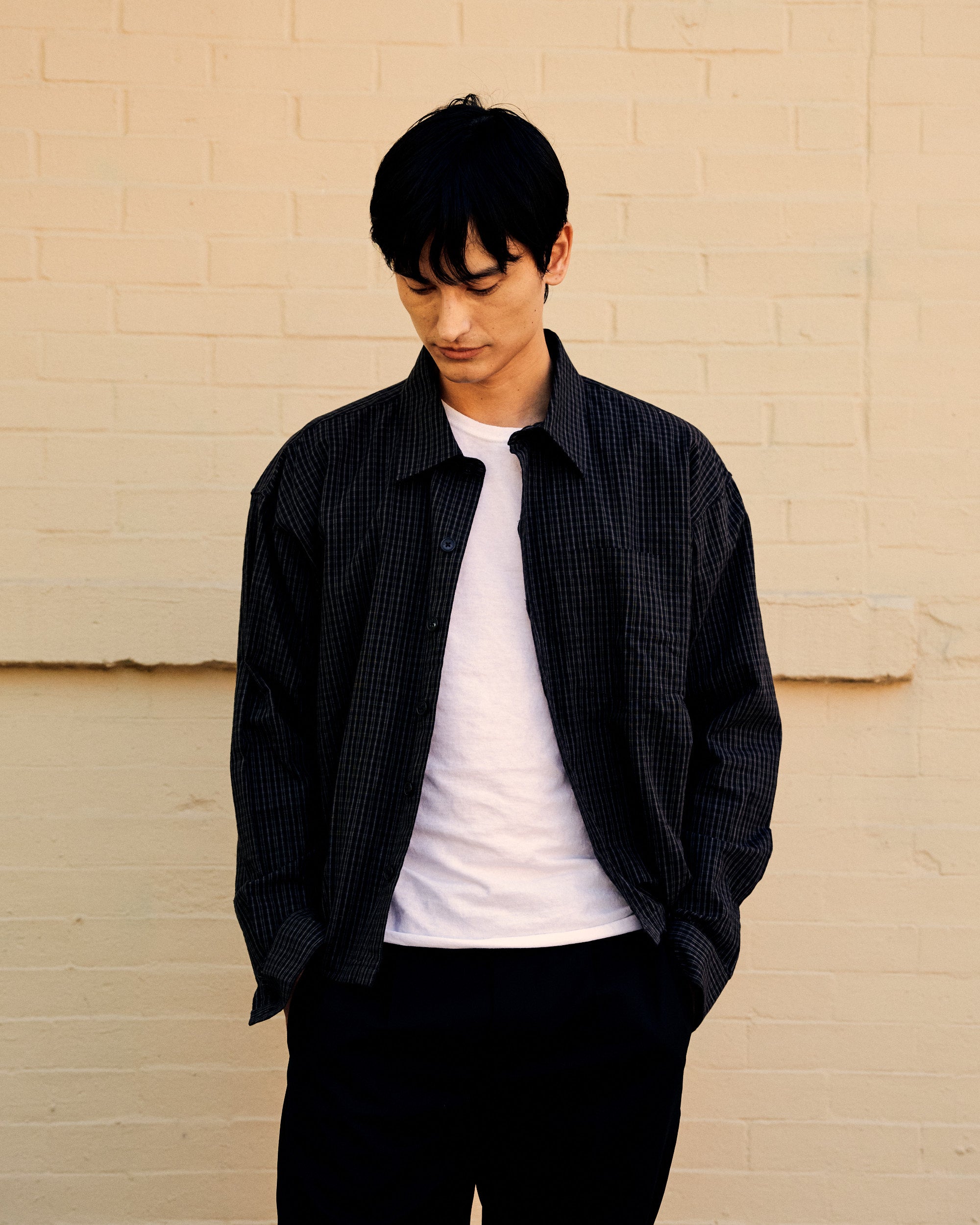 Priority Shirt Dark Linen Check – Cueva