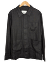 Olav Overshirt Black Linen
