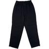 Twill Stretch Tapered Pants Black Polyester Blend
