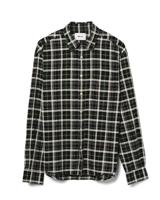 Deon Shirt Cotton Fern Check