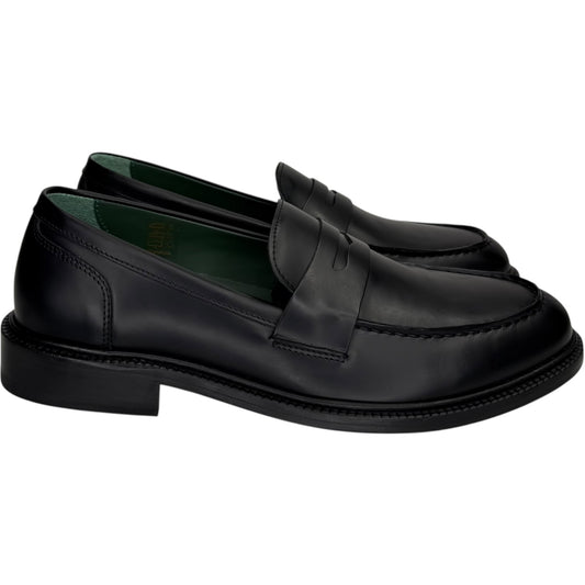 Townee Penny Loafer Black Matte Leather