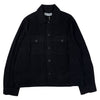 Evening Coach Jacket Black Brushed Cotton