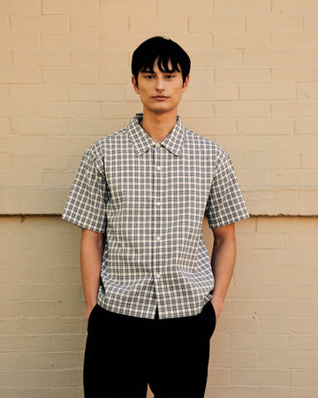 Holiday Shirt Off White Check