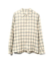 Relaxed Long Sleeve Shirt Cotton Green Check