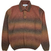 Alapca Long Sleeve Knit Polo Brown