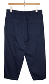 Highwater Trouser Herringbone Cotton Dark Navy